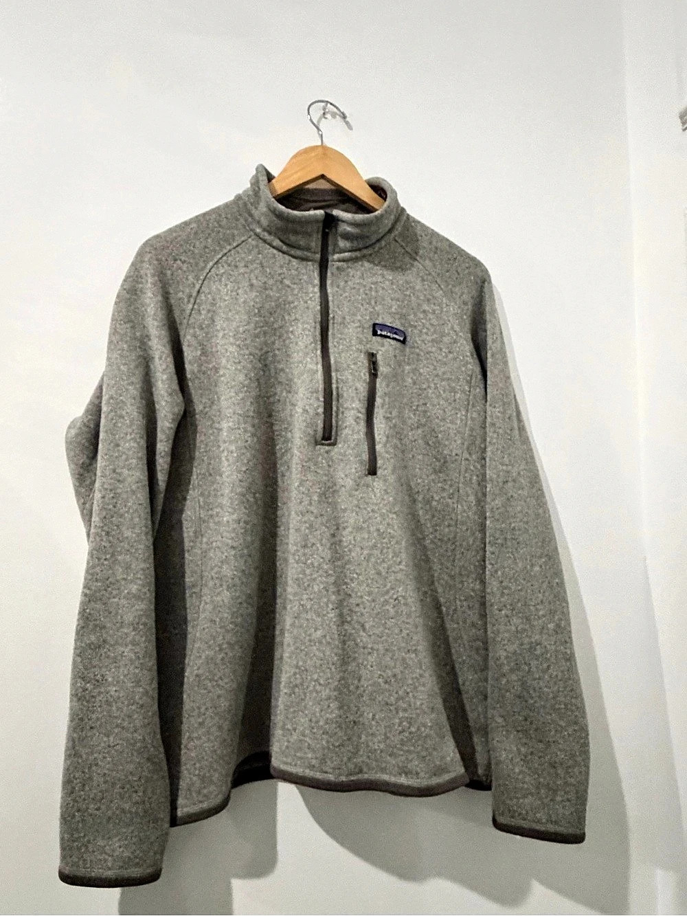 Patagonia Men'Small Gray Fleece Pullover Size Small